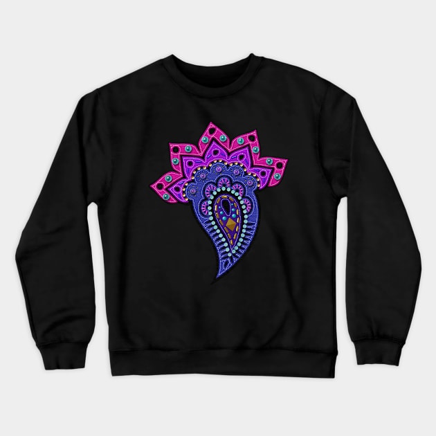 Paisley Felt Look with Beads Applique II | Cherie's Art(c)2020 Crewneck Sweatshirt by CheriesArt